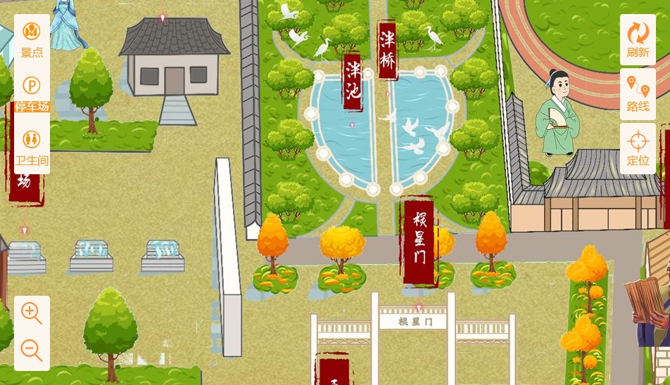 曹县手绘地图景区语音讲解导览系统：智慧景区建设的基石