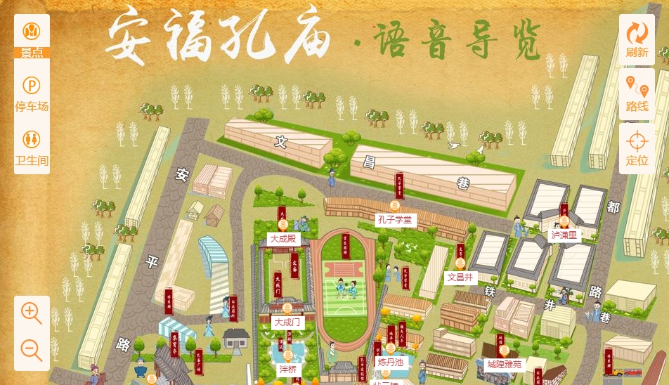 曹县手绘地图：智慧景区智能化服务的延伸